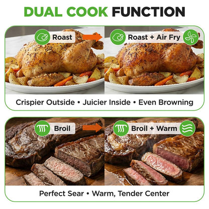 Digital Air Fryer Toaster Oven Combo 32 Qt