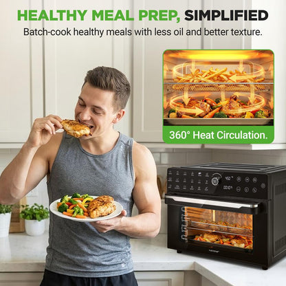 Digital Air Fryer Toaster Oven Combo 32 Qt