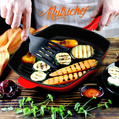11 Cast Iron Grill Pan Perfect Grill Marks Porcelain Enamel Coating