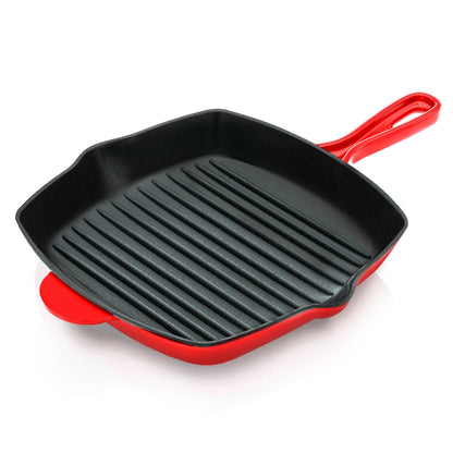 11 Cast Iron Grill Pan Perfect Grill Marks Porcelain Enamel Coating