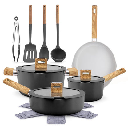 Home Kitchen Cookware Set - NCCWST14WDBK